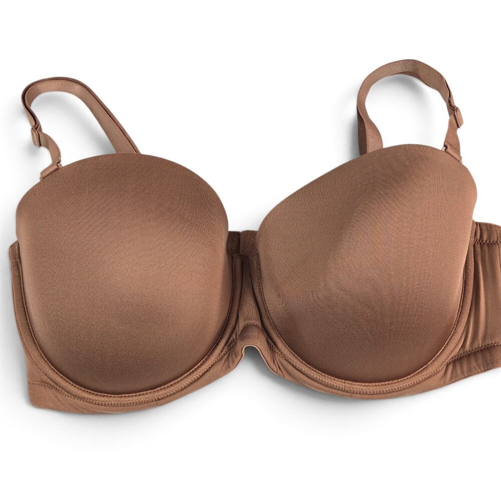 Wacoal 38DD Red Carpet Full Figure Underwire Strapless Bra Brown Tan #854119